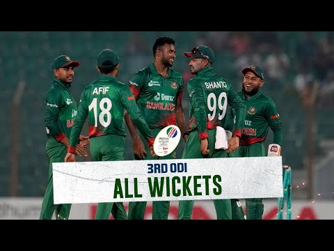 All Wickets || Bangladesh vs England || 3rd ODI || England tour of Bangladesh 2023