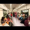 🇧🇩 Bangladesh – People Enjoy Dhaka Metro Rail Train Journey on the weekend