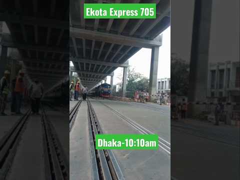 #Ekota_Express_705  Dhaka_to_B Sirajul Islam Station#bangladesh #youtubeshorts #travel #train