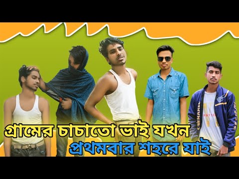 গ্রামের চাচাতো ভাই যখন প্রথমবার শহরে যাই-বাকিটা ইতিহাস 😱😱|| Bangla Funny Video |#rk_public_view