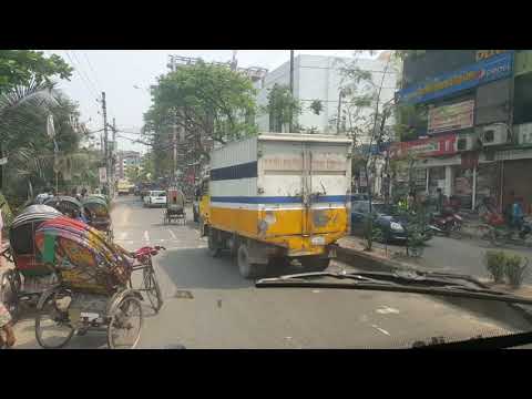 Rampura to banasree bus travel || road rampura to demra highway #travel #bangladesh