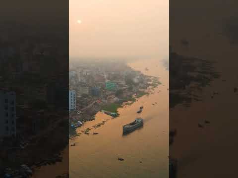 Dhaka Bangladesh Drone view #travel #droneview #trending #beautiful #aerialview #city #skyscraper