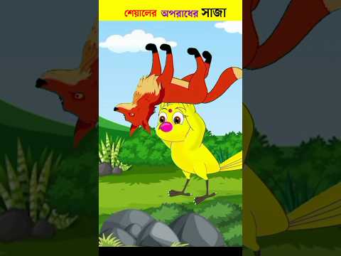 শেয়ালের অপরাধের সাজা | New Bangla Cartoon | Tuni Pakhir Cartoon | Bhuter Cartoon #shorts