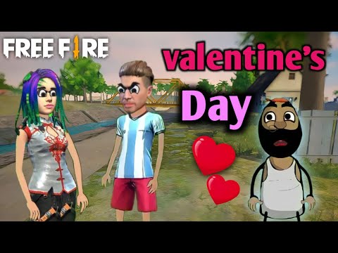 Valentine's day special ❤️। Freefire funny cartoon video in bengali