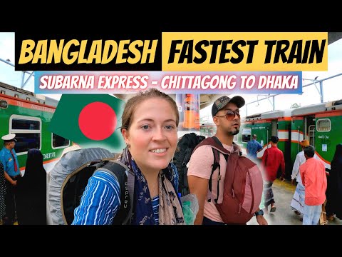 Subarna Express – FASTEST Train in Bangladesh – Chittagong to Dhaka 🇧🇩