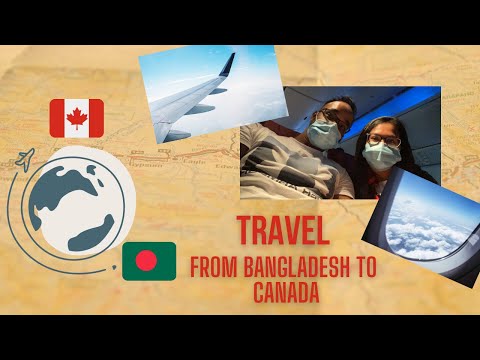 Bangladesh to Canada 2021 | Qatar Airways | Bangladeshi Couple Travel Vlog | International Student |