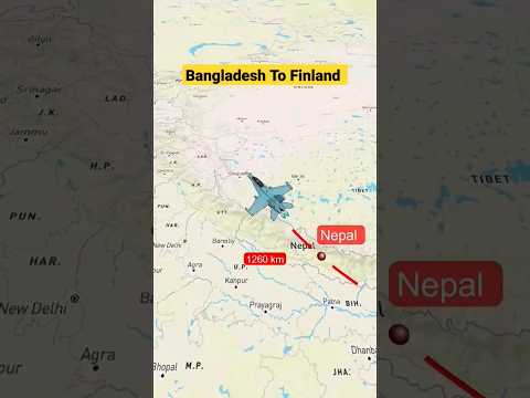 Bangladesh To Finland Flight distance #viralvideo #reels #trending #travel