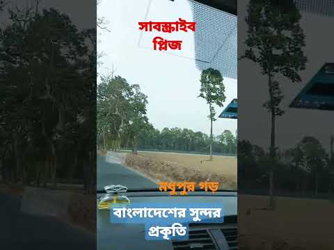 beautifull bangladesh modhupur forest travel by car#viral #shorts