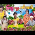লিচু কেলেঙ্কারি 🍒 বছরের  স্বাদ হাসির ভিডিও 😂😝 bangla comedy video 2023