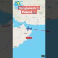 Bangladesh to Poland #map #flight #travel #kolkatatravel #istanbultourism #fact