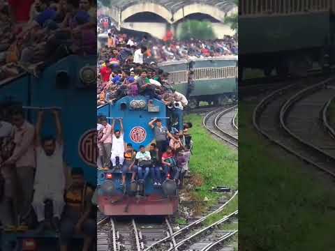 eid festival Bangladesh train journey. #bangladeshtrain #shorts