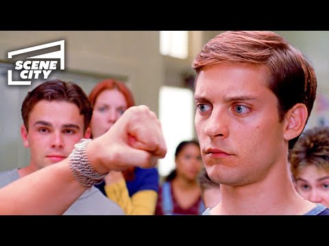 Spider-Man: Peter Fights Flash at School (TOBEY MAGUIRE SCENE) | With Captions