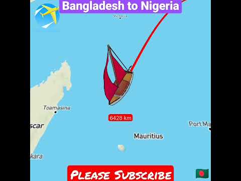Journey from Bangladesh to Nigeria by Ship. #vlog #map #journey #vlog #travel #bangladesh #nigeria