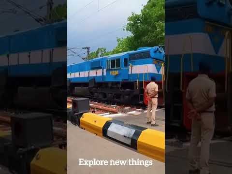 20 Rail engines crossed Bangladesh railway gate #india #railway #bangladesh #travel #train