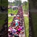 Wild rush hour in Bangladesh 🇧🇩😮😮 #travel #bangladesh #train
