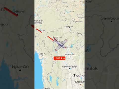 Bangladesh to Malaysia travel line & Kilometers|||