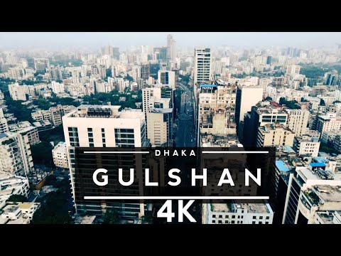 Gulshan , Dhaka , Bangladesh 🇧🇩 4K by drone Travel