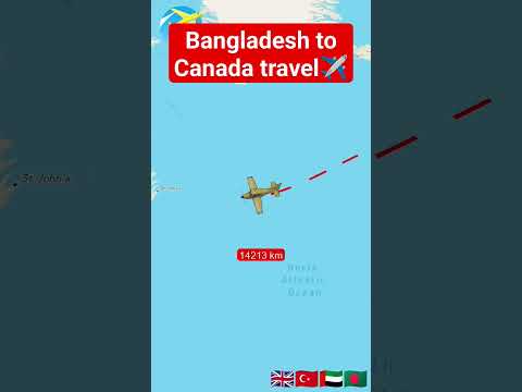 Bangladesh to Canada travel ✈️#shortvideo #viralvideo #youtubeshorts #viral #travel #foryou #dhaka