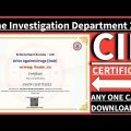 CID Certificate Online 2022 | Crime Investigation Department | Tamil Nadu Police Certificate 2022 |