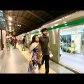 EVENING Time DHAKA Metro Rail Train Journey – 🇧🇩 BANGLADESH