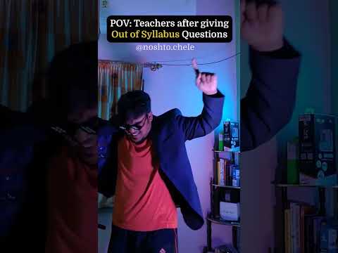 Pov: Teachers after giving Out of Syllabus questions | Bangla Funny Video #bengalifunnyvideo #exams