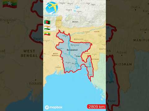 Full Bangladesh Travelling map #shortvideo