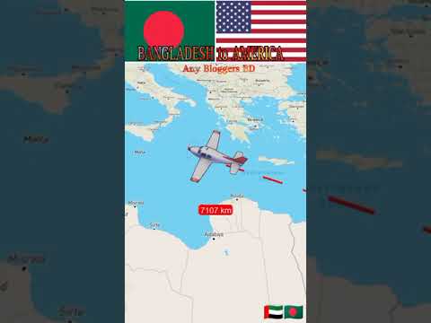 Bangladesh to America travel on flight map travel number 49#foryou #sorts #viralvideo