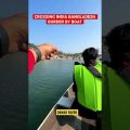 Crossing India 🇮🇳 Bangladesh 🇧🇩 Border by Boat | Dawki River #shorts #india #bangladesh