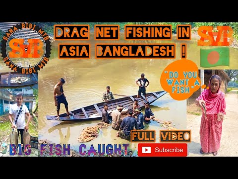 Big Fish Caught With Fishing Net In Asia Bangladesh Rural Village #shorts #viral #travel #bangladesh