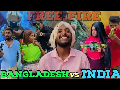 Free Fire Bangladesh vs India || Bangla Funny video || Presented By Omor On Fire & Bhai Brothers