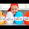 Vlad and Niki Chocolate Eggs Surprise Challenge