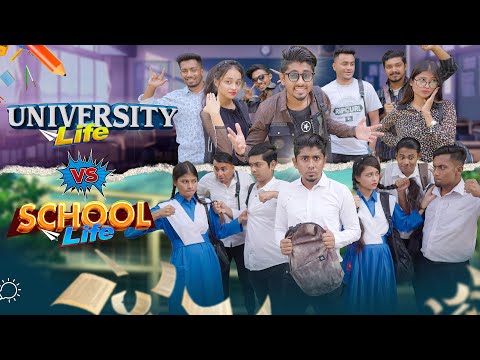 স্কুল লাইফ VS ইউনিভার্সিটি লাইফ || School Life VS University Life || Bangla Funny Video || Zan Zamin