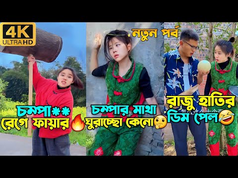 চম্পা আর রাজুর সেরা ফানি ভিডিও🤣| Chinese funny video Bangla dubbing