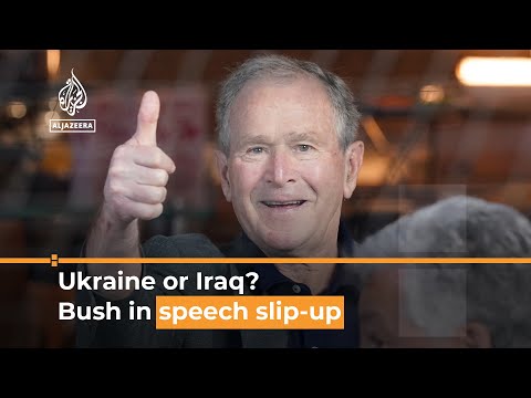 Bush mistakenly condemns ‘invasion of Iraq’ instead of Ukraine