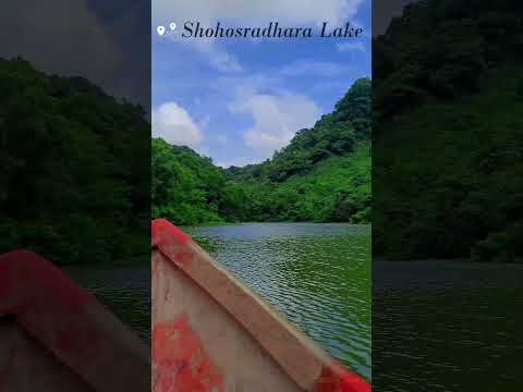Mesmerizing Sohosrodhara Lake – Nature's Masterpiece 💙🌿 #Sohosrodhara #shorts #travel #bangladesh