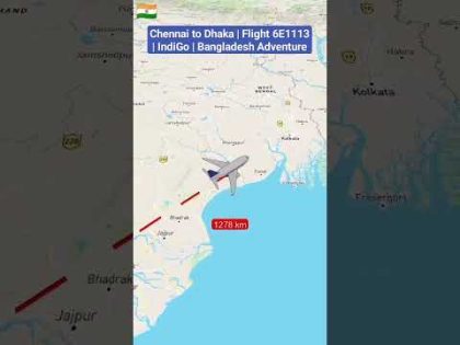 Chennai to Dhaka | Flight 6E1113 | IndiGo | Bangladesh Adventure #trendingshorts #travel #indigo