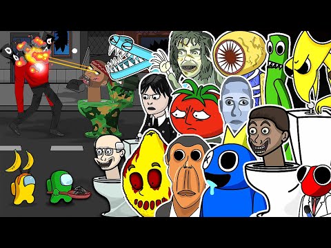 TOP SERIES – AMONG US vs. SKIBIDI TOILET | RAINBOW FRIENDS | DOORS | MS. LEMON & MR. TOMATO | OBUNGA