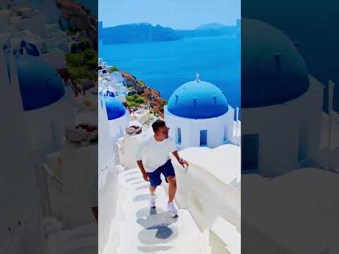 Oia at Santorini Island in Greece #travelvlog #viral #reels #bangladeshivlogger #travel #bangladesh