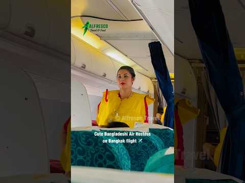 Cute Bangladeshi Air Hostess on #Bangkok Flight #viral #shorts #trending #Travel #Short #airhostess