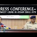Today I addressed a Press Conference in Guwahati today on declining crime rates