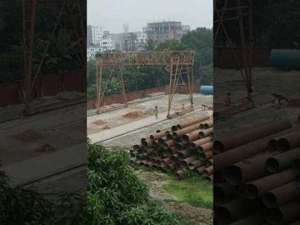 #youtubeshorts #labour #construction #excavator #roadbuilding #flyover #travel #bangladesh #