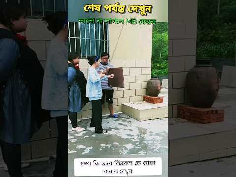 চম্পা কি ভাবে বিটকেল কে বোকাবানাল দেখুন 😂 | Chinese Funny Video Bangla | #shorts #funnyvideo #comedy