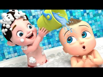 Baby Bath Time Fun Song Edutainment Cartoon Stories for Children!