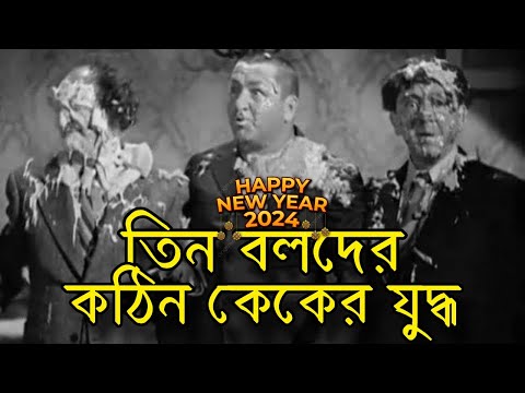 Three Stooges Cake Fight | Bangla Funny Dubbing | Bangla Funny Video | Khamoka tv