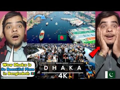 Pakistani reaction on Dhaka , Bangladesh 🇧🇩 4K by drone Travel