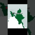 Countries Vs Their Neighbor Part 2 #bangladesh #myanmar #china #taiwan #mapping #viral #shorts