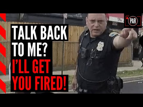 A cop arrested him for talking back—then he went after his job