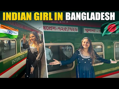 Indian girl in Bangladesh 🇧🇩 Bangladesh Railway 🚃 Train Journey Dhaka to Khulna