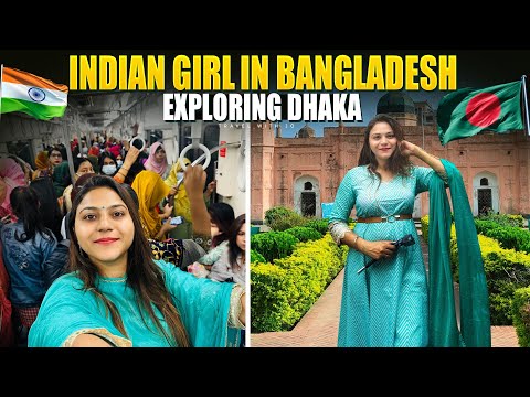 Indian girl Exploring Dhaka Bangladesh 🇧🇩World’s maddest City 😳 Dhakeshwari Temple 🙏
