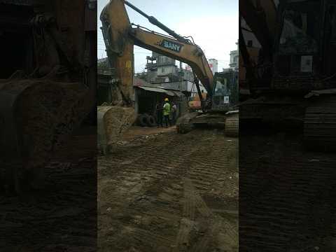 #youtubeshorts #construction #excavator #road #truck #labour #travel #bangladesh #